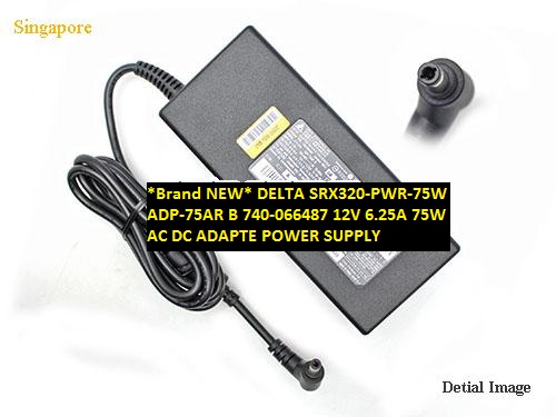 *Brand NEW* DELTA SRX320-PWR-75W ADP-75AR B 740-066487 12V 6.25A 75W AC DC ADAPTE POWER SUPPLY